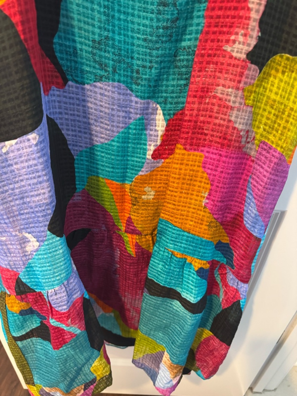 Marie Oliver Multi Color Maya Tie Midi Dress | M - Picture 4 of 7
